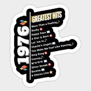 1976 Time Capsule Era - Front & Back - Retro Pop Culture Sticker